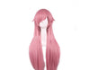 Long hair with Bangs Wig Pink