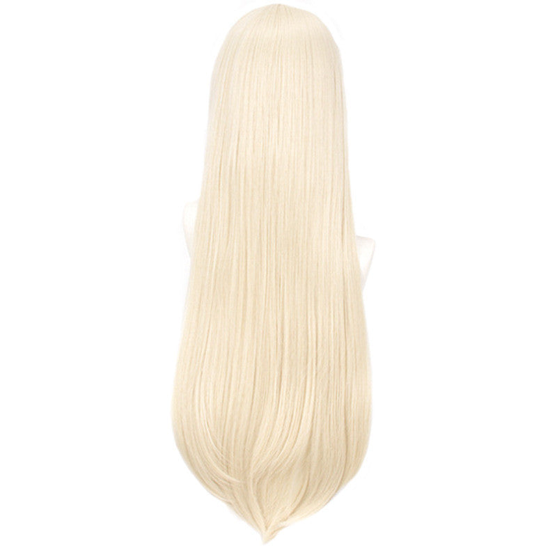 Ice Blonde Wig with Bangs