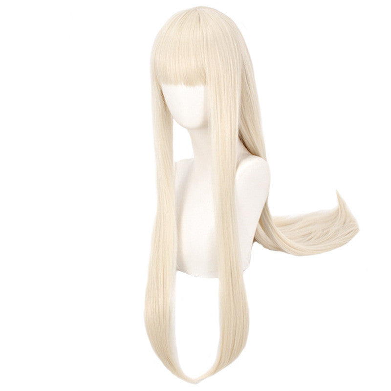 Ice Blonde Wig with Bangs