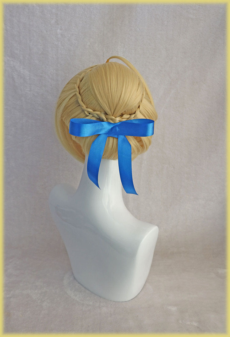 Fate Stay Night Saber Blonde Wig Only Bow