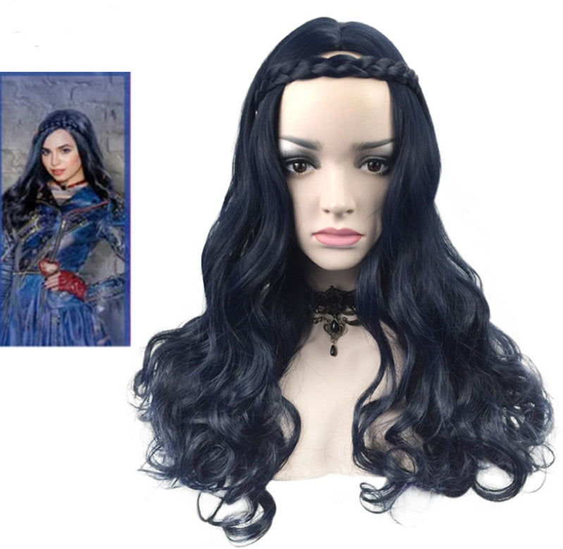 Deep Blue Character Wig As shown