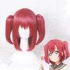 Red Clip Double Ponytail Wig