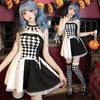 Women's Checkered Dress Costume