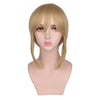 Golden Long Hair Wig Double Clip