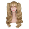 Golden Long Hair Wig Double Clip Gold